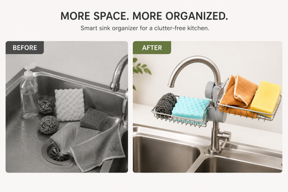 Kitchen Sink Faucet Organizer