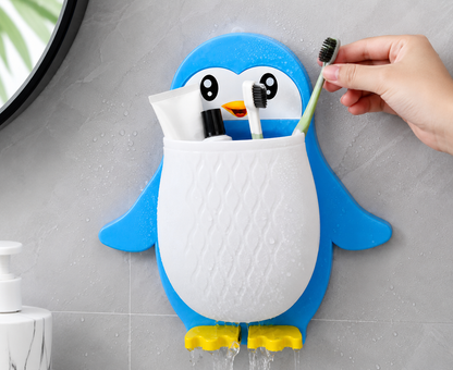 Cute Penguin Wall Organizer Holder (Set of 3 Colours)